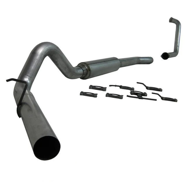 2017-2026 Duramax 4" Performance Series Downpipe-back Race Exhaust System w/ Muffler (C6056P)