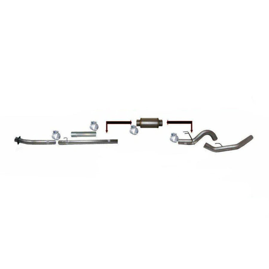 2020-2022 Powerstroke 5" SS Downpipe Back Exhaust w/ Muffler (522034)