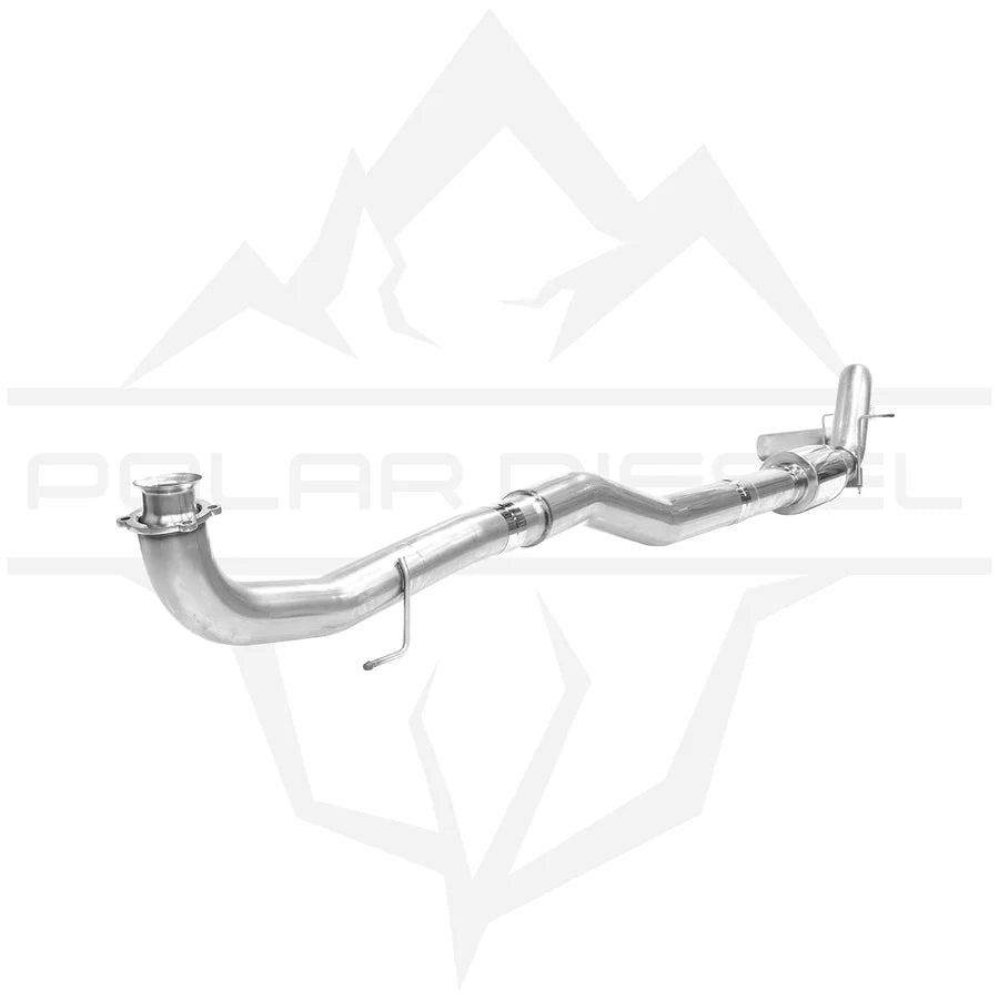 2017-2026 Duramax 6.6L 5" 304SS Downpipe Back Exhaust - w/ Muffler